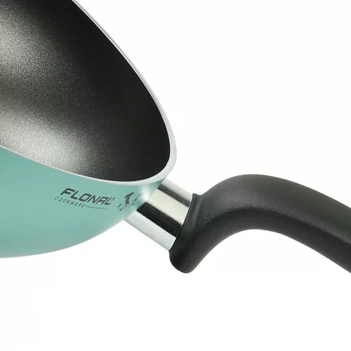 Wok Flonal The Wall, 26 cm, nepriilnavy povrch PB-Tech na vodni bazi, dno 3.5 mm, pro plyn/elektriku/sklokeramiku