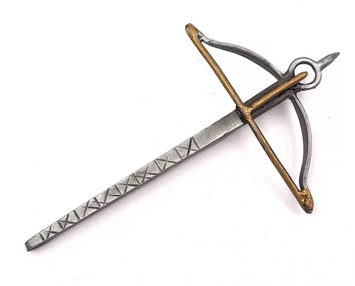 Obiect decorativ La Balestra, metal, lățime 8,5 cm, lungime 14 cm
