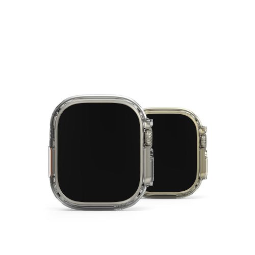 Sada 2 ochranných pouzder Ringke pro Apple Watch Ultra 1/2 (49 mm) Průhledný/Titan Šedá