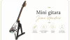 Miniatură chitara Indomini MGT-1182, Jimi Hendrix Psychedelic F. V, lemn de mahon, plastic și metal