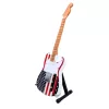 Miniatură chitara Indomini MGT-2639, in the style of Bruce Springsteen, lemn de mahon, înălțime 27,5 cm, lățime 9 cm