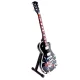 Miniatură chitara Indomini MGT-7856, Guns N'Roses Slash, lemn de mahon, plastic și metal, 27,5 x 9cm x 0,8 cm