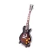 Miniatură chitară Indomini BMG-042, stil Slash, lemn de mahon, 15,5 cm