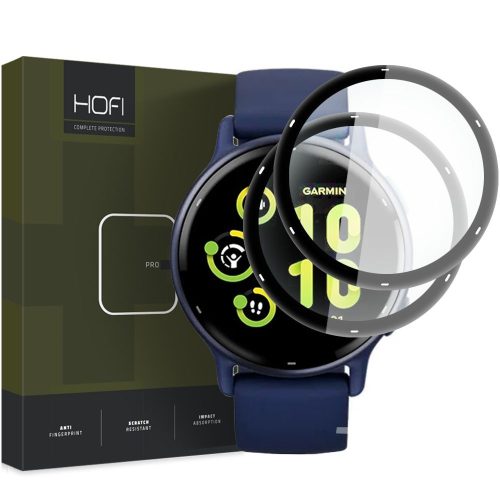 Sada 2 ochranných fólií Hofi Hybrid Pro+ pro Garmin Vivoactive 5 Černá