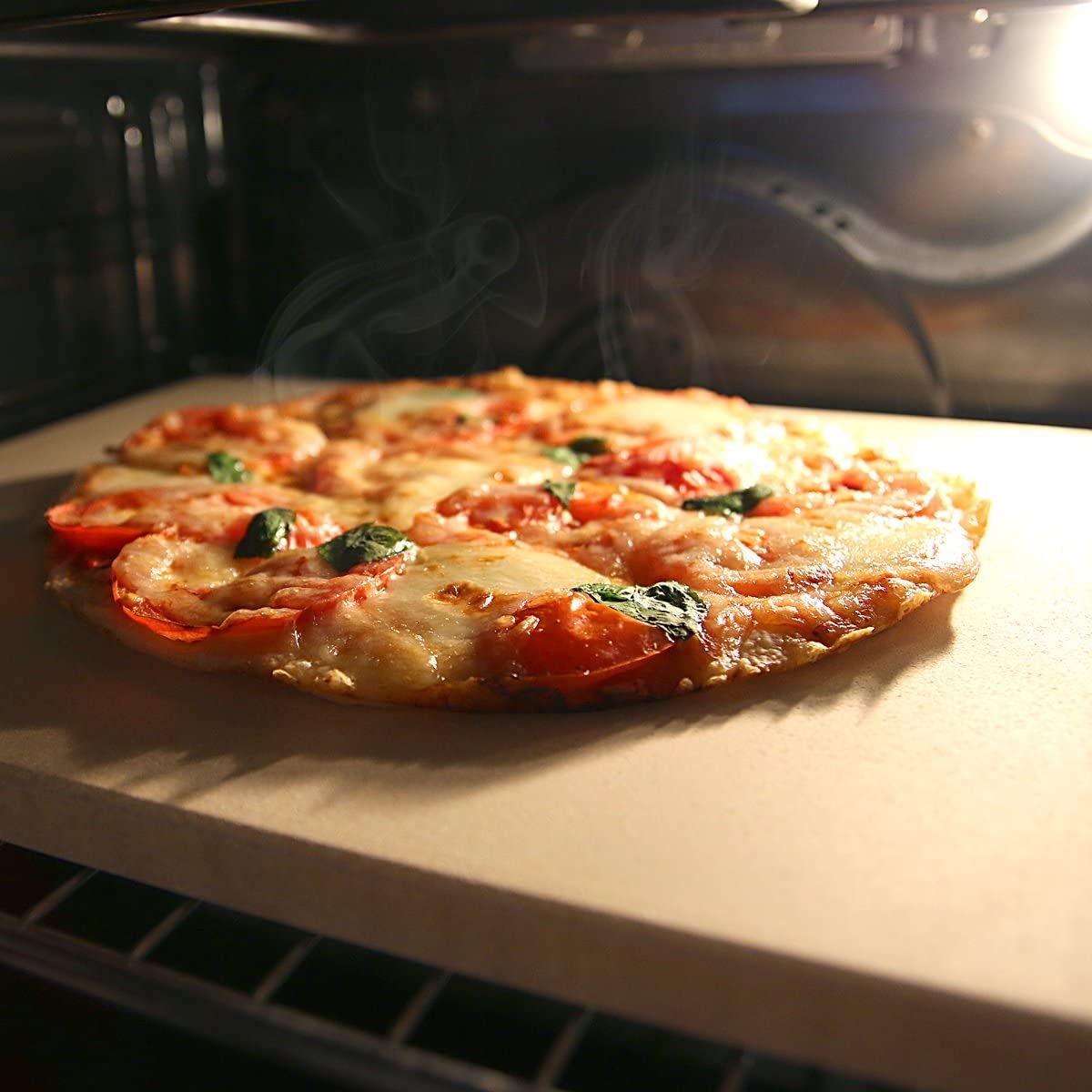 Piatra de pizza Navaris, 30x38 cm, rezistenta pana la 800°C, 42561